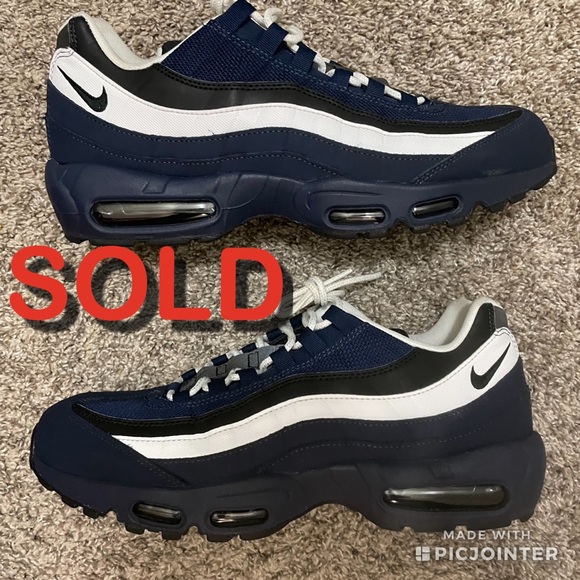 ‼️SOLD‼️Air Max 95 “NAVY WHITE” - Picture 1 of 7